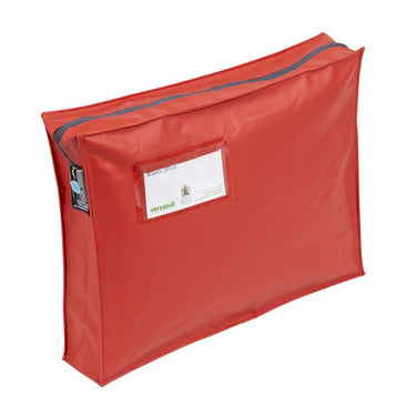Mail Bag with Gusset ZG2 Red Button